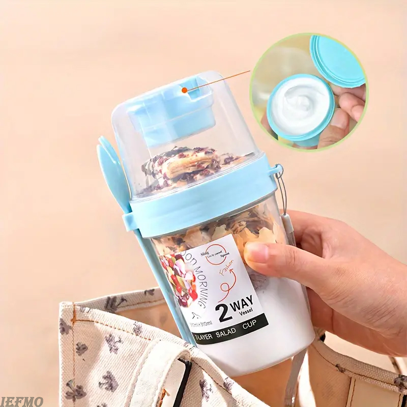 On-the-Go Salad Bowl Set with  - Meal Prep Yogurt Cups 评论和价格
