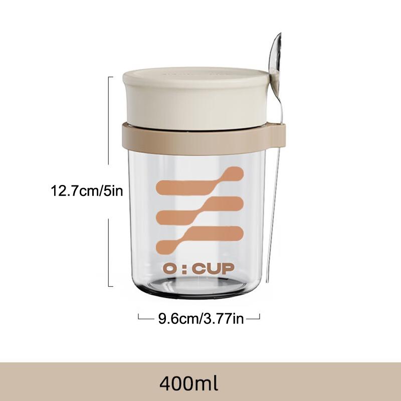 400ML Overnight Oats Glass Cup - Meal Prep Yogurt Cups 评论和价格