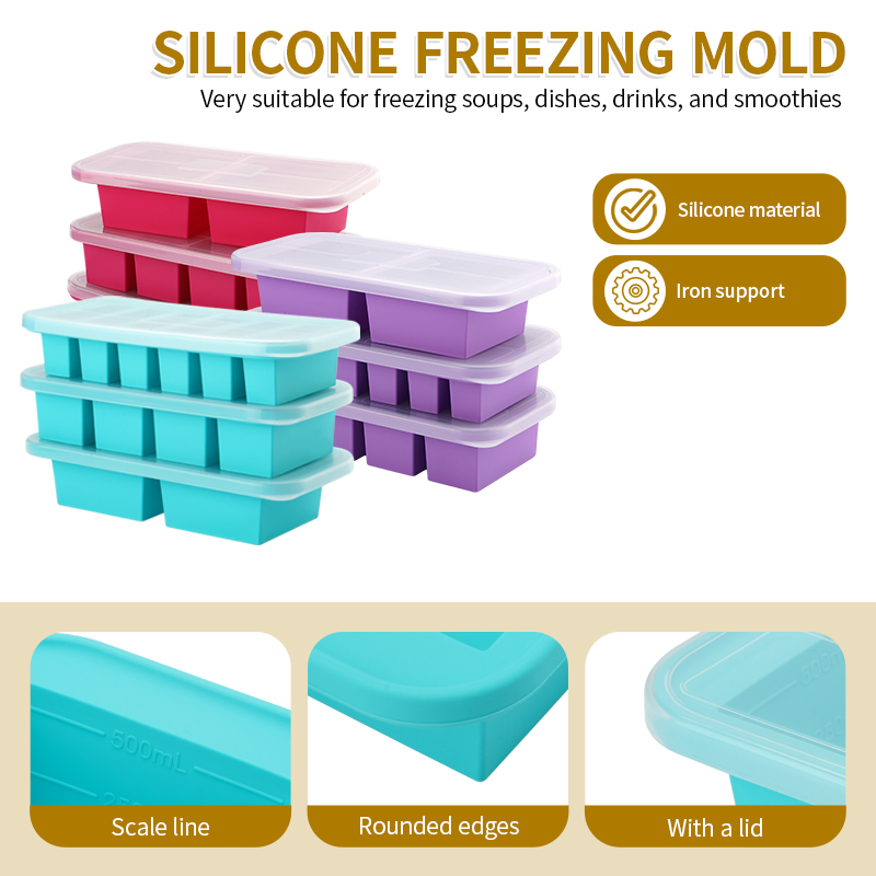 Silicone Freezer Trays with Li - Meal Prep Smoothies 评论和价格