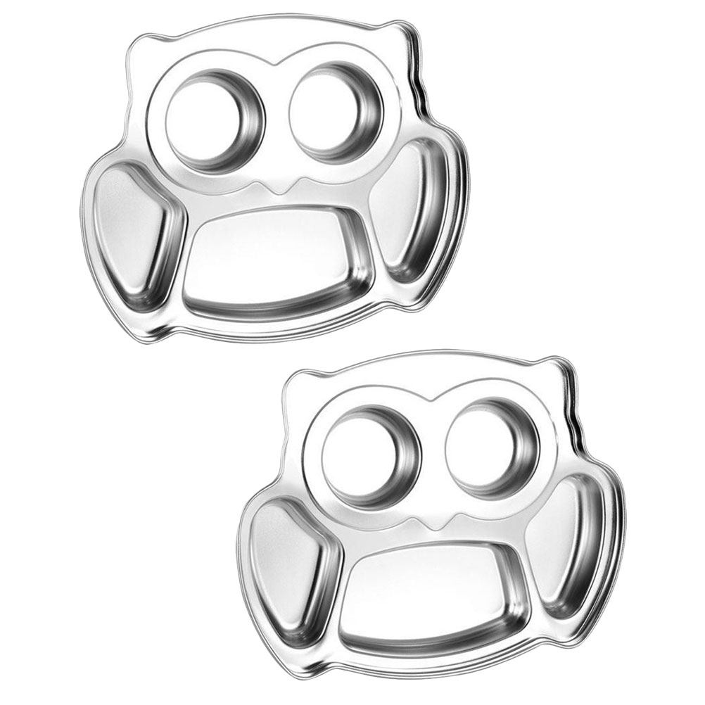 2Pcs Stainless Shaped Divided  - Meal Prep Usa 评论和价格