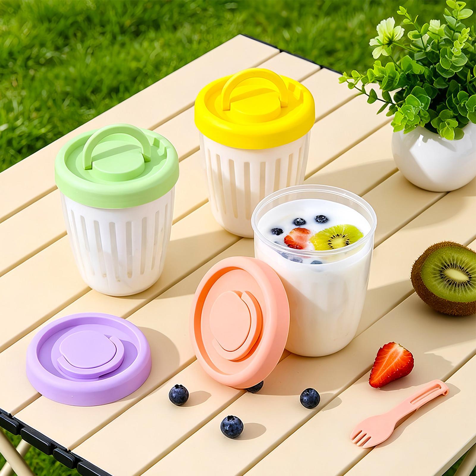 Yogurt Cups With Lids Draining - Meal Prep Yogurt Cups 评论和价格