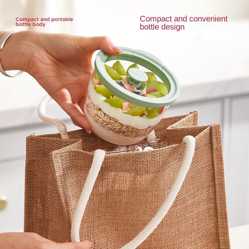 Glass Overnight Oats Container - Meal Prep Yogurt Cups 评论和价格