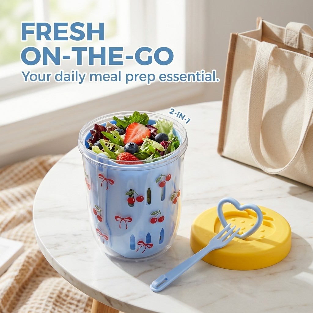 Plastic Salad Container with L - Meal Prep Yogurt Cups 评论和价格