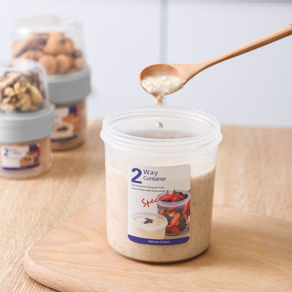 Double Layer Leakproof Food Ca - Meal Prep Yogurt Cups 评论和价格